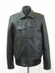 Men's natural leather jacket