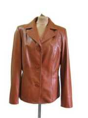 Ladie's natural leather jacket