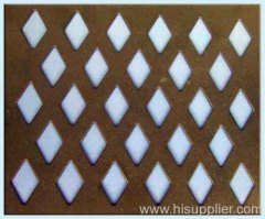 Decorative Diamond Perforated Plate Mesh