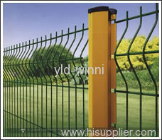 Anti theft Columns PVC Coated Fences