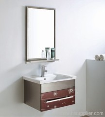 modern stainless steel bathroom cabinet