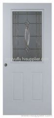 two panel door with half view ,hollow metal door ,residential door ,interior door
