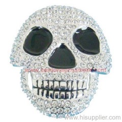 Rhinestones Skull Buckles