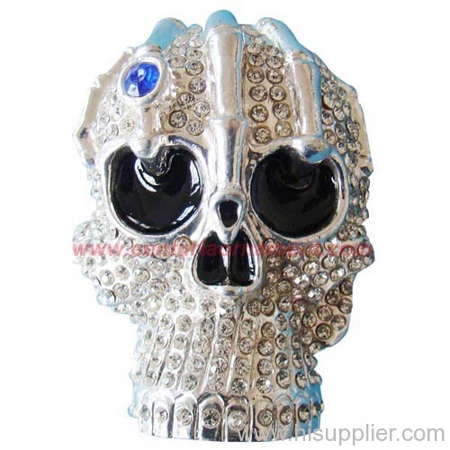 Silver Plating Skull Belt Buckles