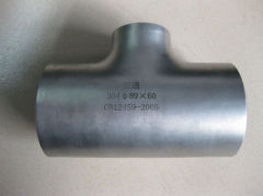 Stainless steel reducing tee