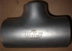 Stainless steel reducing tee