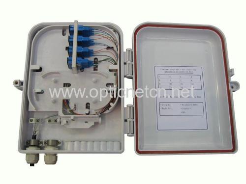 Outdoor 16 fibers MDU Optical Splitter Terminal Wall Mount Termination Box Optical Network Terminal Box