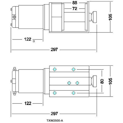 ATV  winch 3000lb with CE