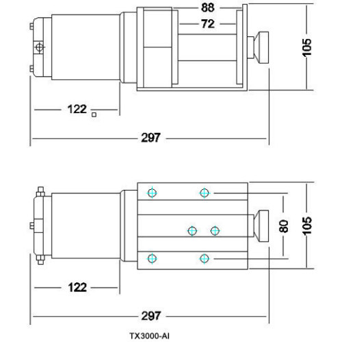 ATV  winch 2500lb with CE