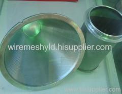 round hole perforated metal mesh filters