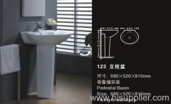 basin with pedestal,toilet,wash basin