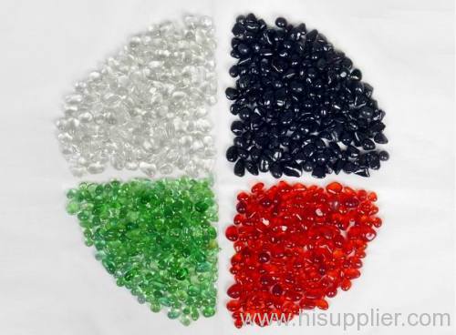 irregular color glass pebbles