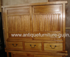 Elm wood japanese style cabinet