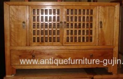 Elm wood japanese style cabinet