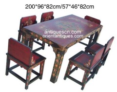 Tibetan dinning table, hand painting furniture