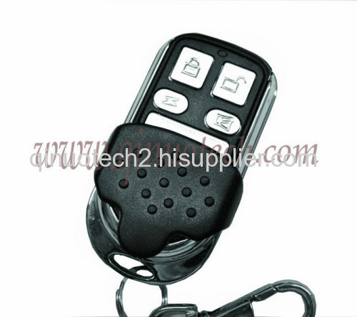 RF remote control duplicator with sliding closure