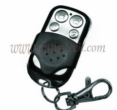 RF remote control duplicator with sliding closure