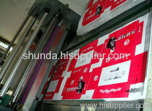 post printing machine laminating