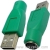 USB A Plug to mini DIN6 female Adapter (PS/2 to USB)