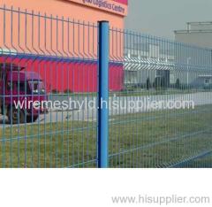 blue pvc coated welded wire mesh fences