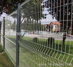 white pvc coated welded wire mesh fences