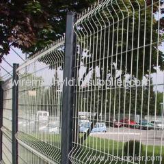 White PVC Coated Welded Wire Mesh Fence