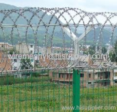 razor barbed welded wire mesh fences