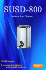 Stainless steel soap dispenser