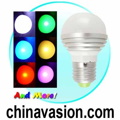 LED Color Changing Light Bulb with Remote