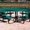 Green PVC Coated Expanded Metal Mesh Chairs