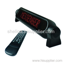 RED color 7*50 dots led car message sign with remote control