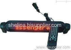 Red led lamp made car sign with remote control
