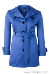 Ladies coat with belt