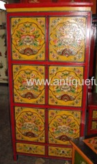 Tibetan painting bookcase