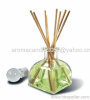 Home Fragrance Reed diffuser with glass cap and rattan reed