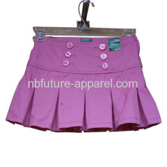 Pink Pleated Skirt