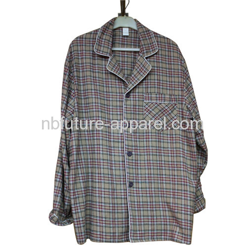 Soft hand Plaid Sleeping Wear