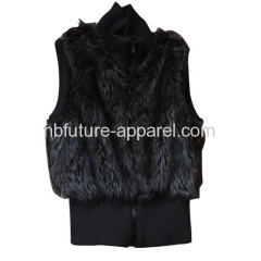 Ladies Artificial Wool Vest