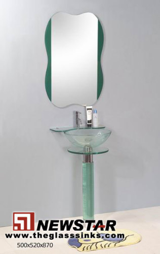 Glass vanity sink,vanity top