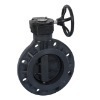 FRPP Gear Wheel Type Butterfly valve,FRPP butterfly valve