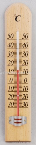 Wooden thermometer