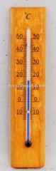 Wooden thermometer