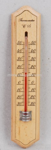 Wooden thermometer