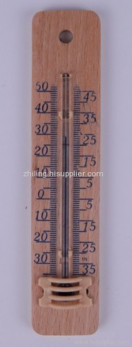 Wooden thermometer