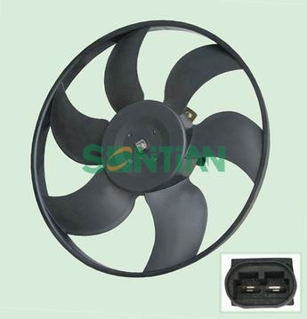 vw cabrio radiator fan motor