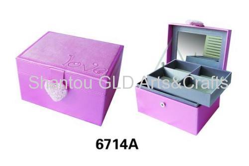 jewelry box(PVC jewelry box,jewelry case,cosmetic box,trinket box)