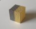 gold neodymium sphere cube 5mm