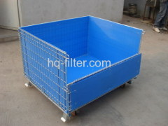 Blue Wire Container