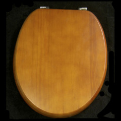 Solid wood toilet seat