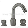 Double-handle basin mixer